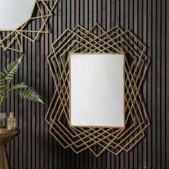 Specter Rectangle Mirror Gold