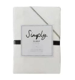 Lace 500tc Duvet Set White/Silver Superking