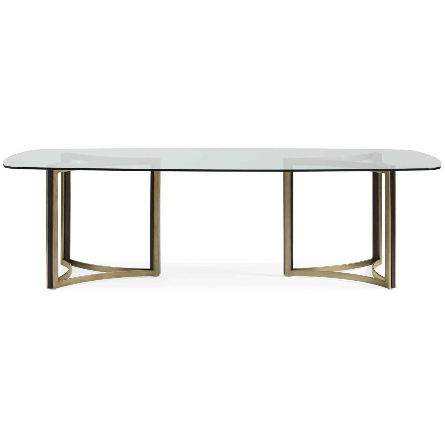 Remix Dbl Ped Glass Top Table 2 Remix Dbl Ped Glass Top Table - Image 2