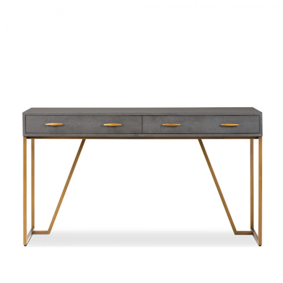 Hampton Desk - Brown Shagreen 1 Hampton Desk - Brown Shagreen