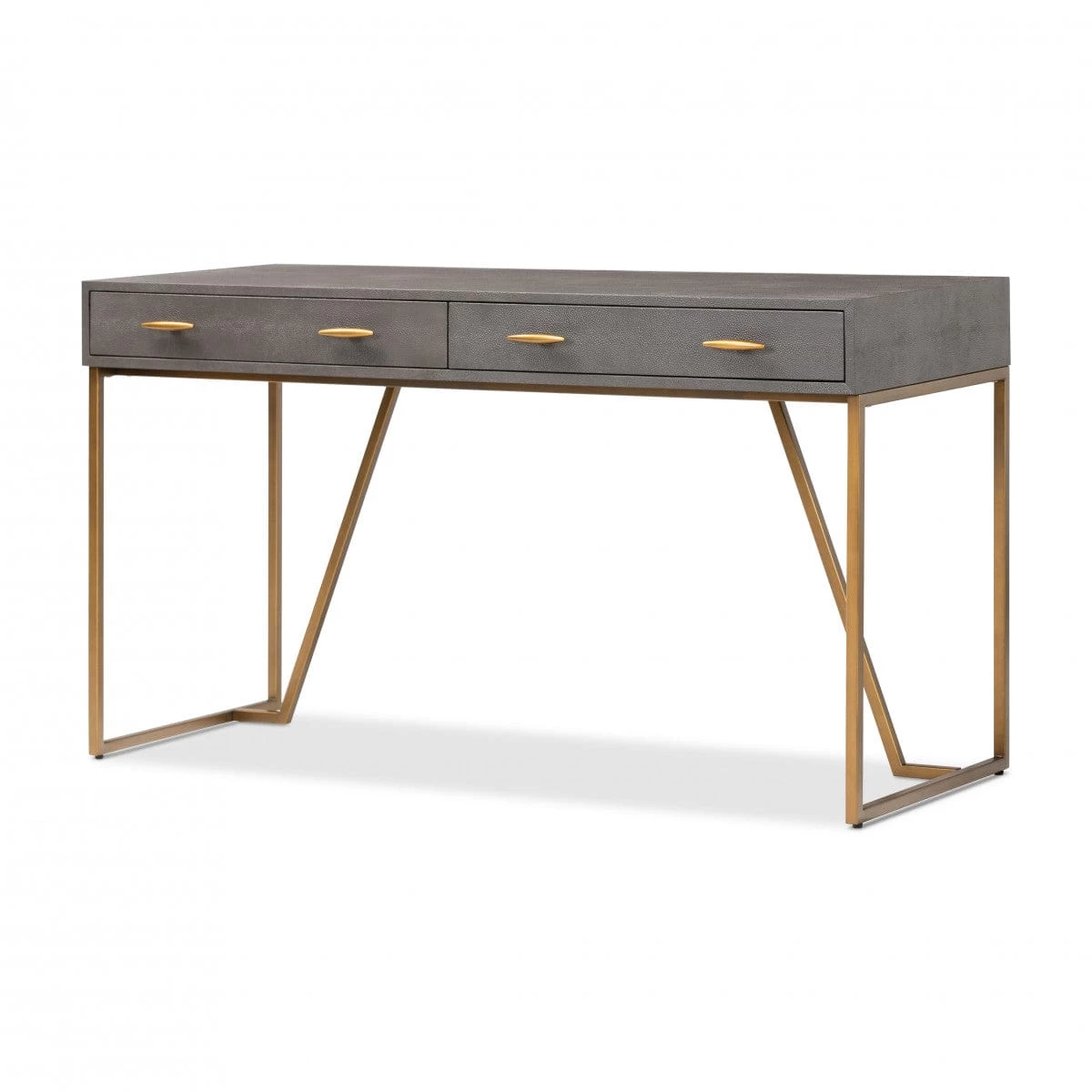 Hampton Desk - Brown Shagreen 3 Hampton Desk - Brown Shagreen - Image 3