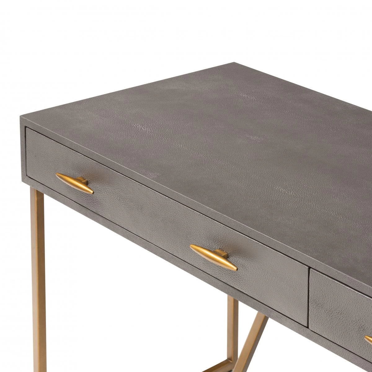 Hampton Desk - Brown Shagreen 5 Hampton Desk - Brown Shagreen - Image 5