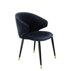 Dining Chair Volante Blue Velvet -Lifestyle Haven Shop eichholtz dining dining chair volante blue velvet house of isabella uk 15624087470134