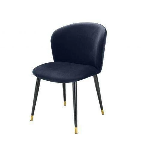 Dining Chair Volante Midnight Blue Velvet 1 Dining Chair Volante Midnight Blue Velvet