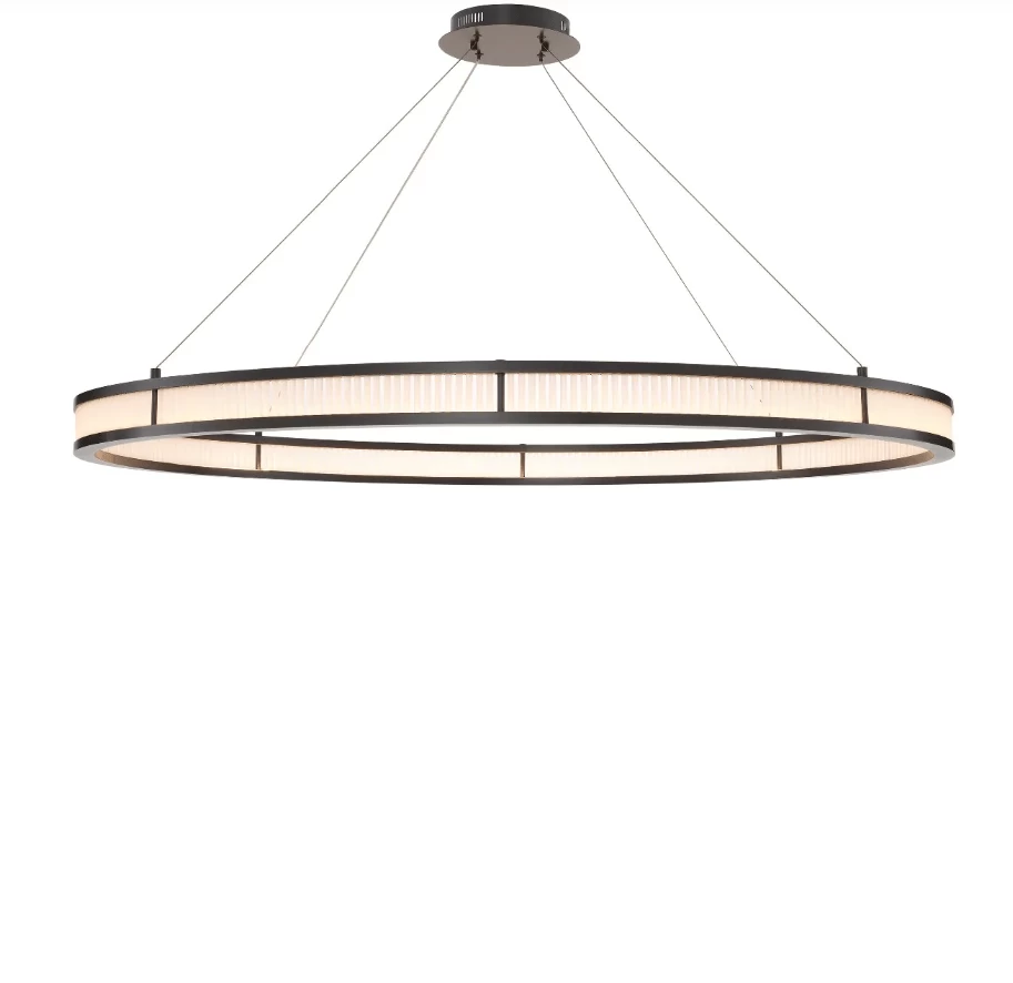 Chandelier Damien XL Bronze & Frosted Glass 2 Chandelier Damien XL Bronze & Frosted Glass - Image 2