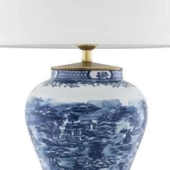 Table Lamp Chinese Blue -Lifestyle Haven Shop eichholtz lighting table lamp chinese blue house of isabella uk 15623933394998