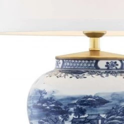 Table Lamp Chinese Blue -Lifestyle Haven Shop eichholtz lighting table lamp chinese blue house of isabella uk 29530914619446