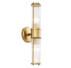 Wall Lamp Claridges Double Antique Brass