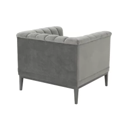Chair Raffles - Roche Porpoise Grey Velvet -Lifestyle Haven Shop eichholtz living chair raffles roche porpoise grey velvet house of isabella uk 42093441581363