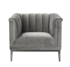 Chair Raffles - Roche Porpoise Grey Velvet -Lifestyle Haven Shop eichholtz living chair raffles roche porpoise grey velvet house of isabella uk 42093441646899