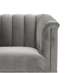 Chair Raffles - Roche Porpoise Grey Velvet -Lifestyle Haven Shop eichholtz living chair raffles roche porpoise grey velvet house of isabella uk 42093441745203