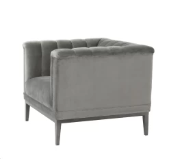 Chair Raffles - Roche Porpoise Grey Velvet -Lifestyle Haven Shop eichholtz living chair raffles roche porpoise grey velvet house of isabella uk 42093442236723