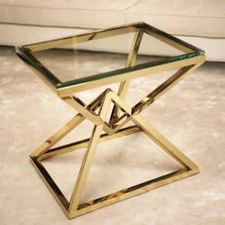 Side Table Connor - Gold Finish