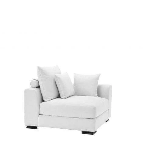 Sofa Clifford Corner - Avalon White With Black Feet 1 Sofa Clifford Corner - Avalon White With Black Feet