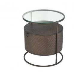 Bed Side Table Napa Valley - Woven Oak Veneer -Lifestyle Haven Shop eichholtz sleeping bed side table napa valley woven oak veneer house of isabella uk 15444132364342