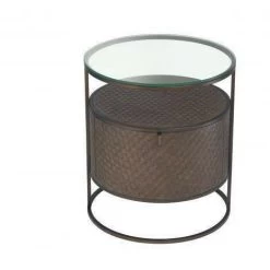 Bed Side Table Napa Valley - Woven Oak Veneer -Lifestyle Haven Shop eichholtz sleeping bed side table napa valley woven oak veneer house of isabella uk 29938867634230