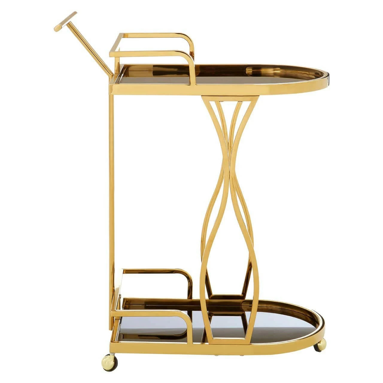 Lilto 2 Tier Gold / Wavy Design Trolley 3 Lilto 2 Tier Gold / Wavy Design Trolley - Image 3