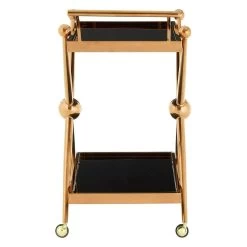 Lilto 2 Tier Rose Gold / Cross Design Trolley 10 Lilto 2 Tier Rose Gold / Cross Design Trolley -Lifestyle Haven Shop hamilton interiors dining lilto 2 tier rose gold cross design trolley house of isabella uk 17406732140598