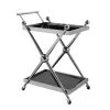 Lilto 2 Tier Silver / Cross Design Trolley