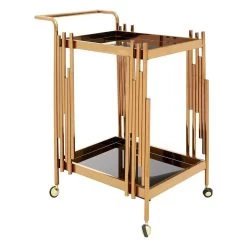 Lilto 2 Tier Trolley With Rose Gold Frame