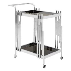 Lilto 2 Tier Trolley With Silver Finish Frame