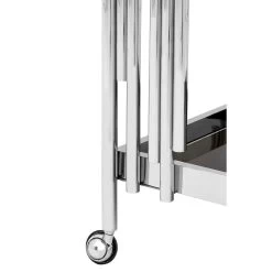 Lilto 2 Tier Trolley With Silver Finish Frame -Lifestyle Haven Shop hamilton interiors dining lilto 2 tier trolley with silver finish frame house of isabella uk 29500328345654