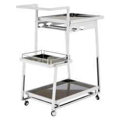 Lilto 3 Tier Silver Finish Trolley 12 Lilto 3 Tier Silver Finish Trolley -Lifestyle Haven Shop hamilton interiors dining lilto 3 tier silver finish trolley house of isabella uk 17406724210742