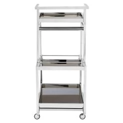 Lilto 3 Tier Silver Finish Trolley 13 Lilto 3 Tier Silver Finish Trolley -Lifestyle Haven Shop hamilton interiors dining lilto 3 tier silver finish trolley house of isabella uk 17406724276278