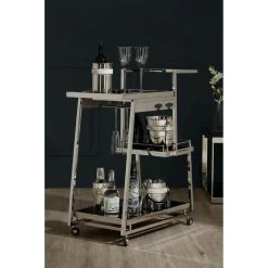 Lilto 3 Tier Silver Finish Trolley 14 Lilto 3 Tier Silver Finish Trolley -Lifestyle Haven Shop hamilton interiors dining lilto 3 tier silver finish trolley house of isabella uk 17406724341814