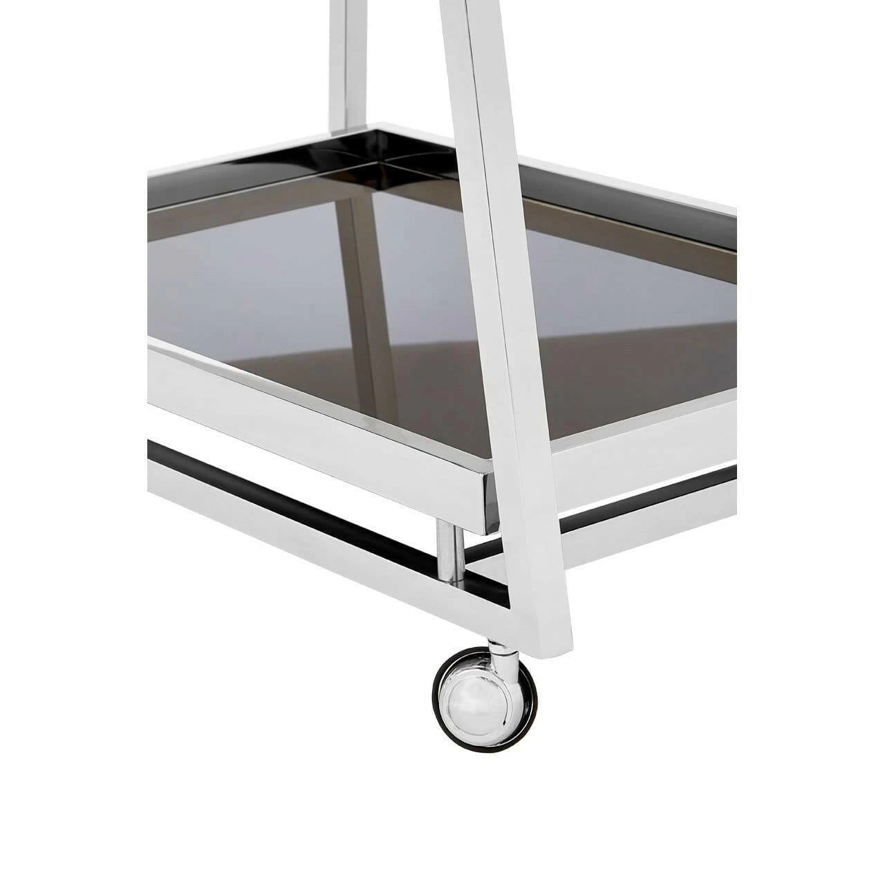 Lilto 3 Tier Silver Finish Trolley 9 Lilto 3 Tier Silver Finish Trolley - Image 9