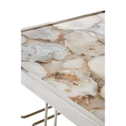 Rolf White Agate Drinks Trolley -Lifestyle Haven Shop hamilton interiors dining rolf white agate drinks trolley house of isabella uk 17406738366518