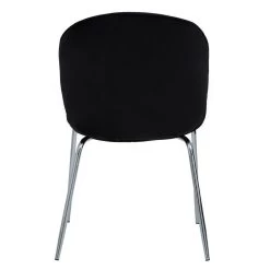 Tamara Black Winged Chrome Finish Dining Chair 9 Tamara Black Winged Chrome Finish Dining Chair -Lifestyle Haven Shop hamilton interiors dining tamara black winged chrome finish dining chair house of isabella uk 29495336239158