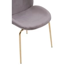 Tamara Mink Winged Gold Finish Dining Chair -Lifestyle Haven Shop hamilton interiors dining tamara mink winged gold finish dining chair house of isabella uk 28099982229558
