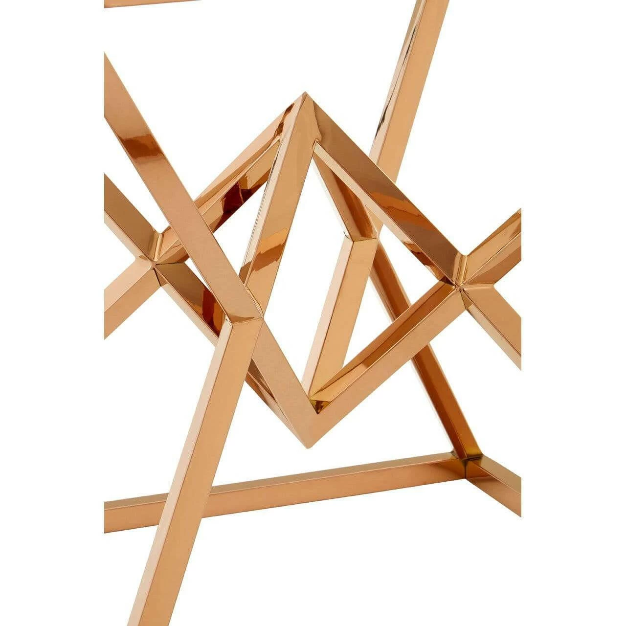 Allez Corseted Square Rose Gold End Table 4 Allez Corseted Square Rose Gold End Table - Image 4