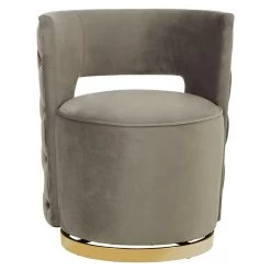 Bola Grey Velvet Chair