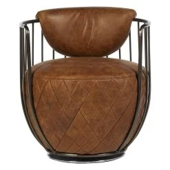 Cantan Light Brown Leather Chair
