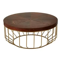 Chelsea Townhouse Brown Round Coffee Table