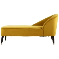 Deseille Dijon Velvet Chaise Longue