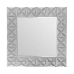 Edward 3D Grey Square Wall Mirror