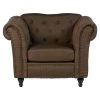 Fabian Natural Chesterfield Chair