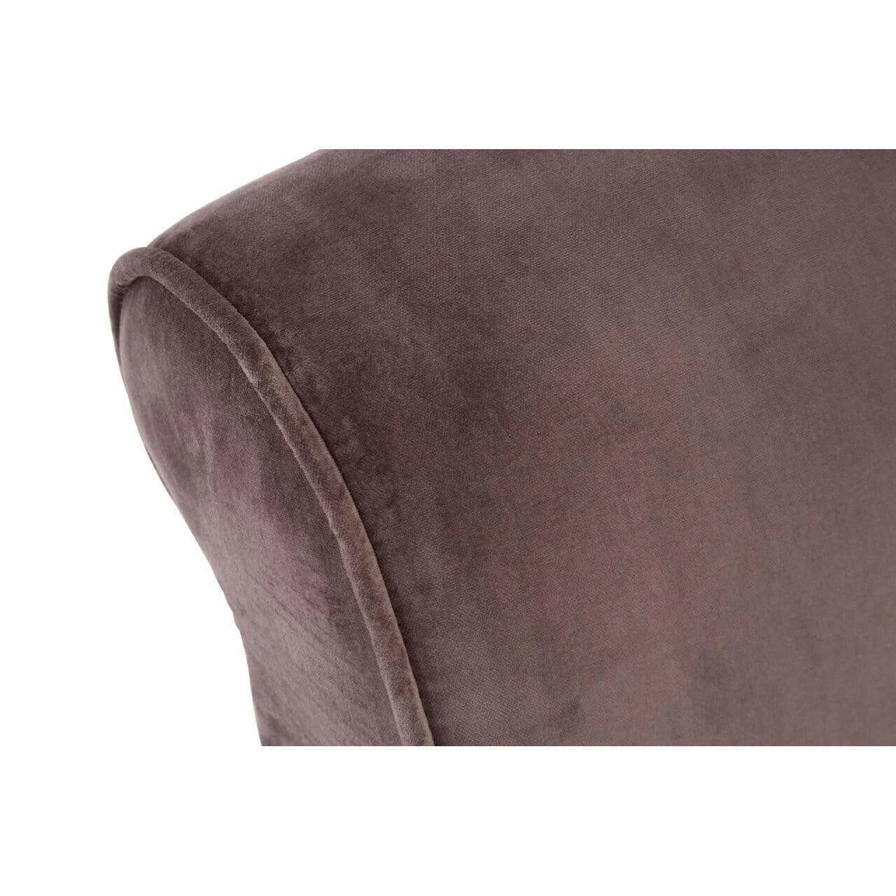 Grey Velvet Plush Armchair 8 Grey Velvet Plush Armchair - Image 8