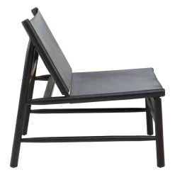 Kenza Black Leaned Back Chair -Lifestyle Haven Shop hamilton interiors living kenza black leaned back chair house of isabella uk 17425525964854