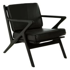 Kenza Black Teak Wood Chair