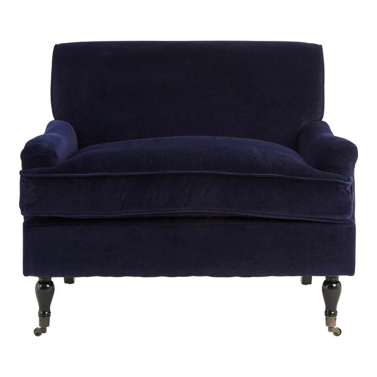 Midnight Velvet Plush Armchair 1 Midnight Velvet Plush Armchair