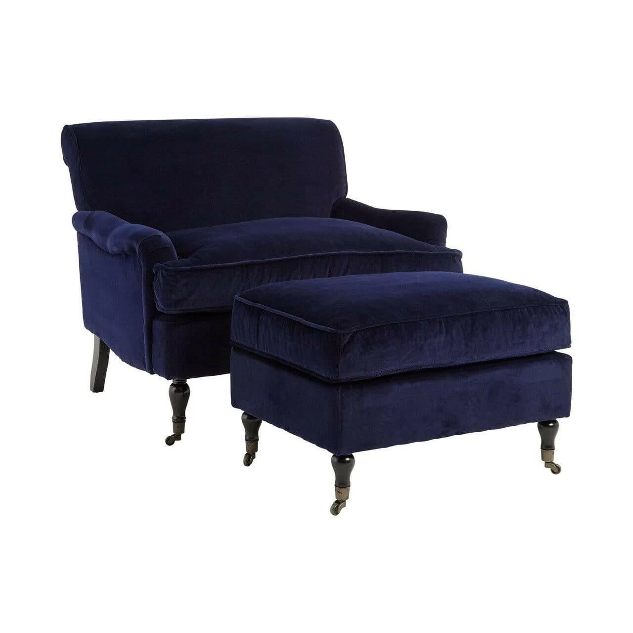 Midnight Velvet Plush Armchair 5 Midnight Velvet Plush Armchair - Image 5