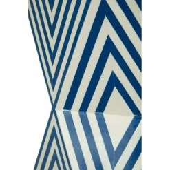 Hassatt White & Blue Stool -Lifestyle Haven Shop hamilton interiors sleeping hassatt white blue stool house of isabella uk 17409493794870