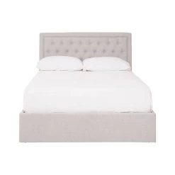 Montana Light Grey Double Ottoman Bed