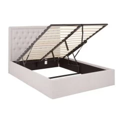 Montana Light Grey Double Ottoman Bed -Lifestyle Haven Shop hamilton interiors sleeping montana light grey double ottoman bed house of isabella uk 17409381204022