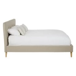 Scandinavian Beige King Size Bed -Lifestyle Haven Shop hamilton interiors sleeping scandinavian beige king size bed house of isabella uk 17409349582902