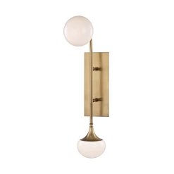 FLEMING Aged Brass Wall Light